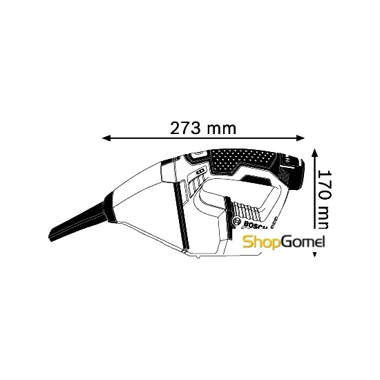 Пылесос Bosch GAS 10,8 V-LI Professional [0 601 9E3 020]